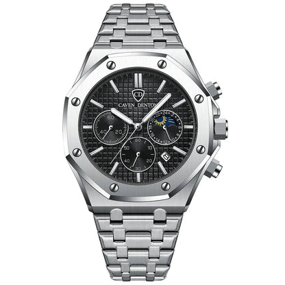 Waterproof High-Grade Three Eyes And Six Needles Multi-Functional Men's Watch