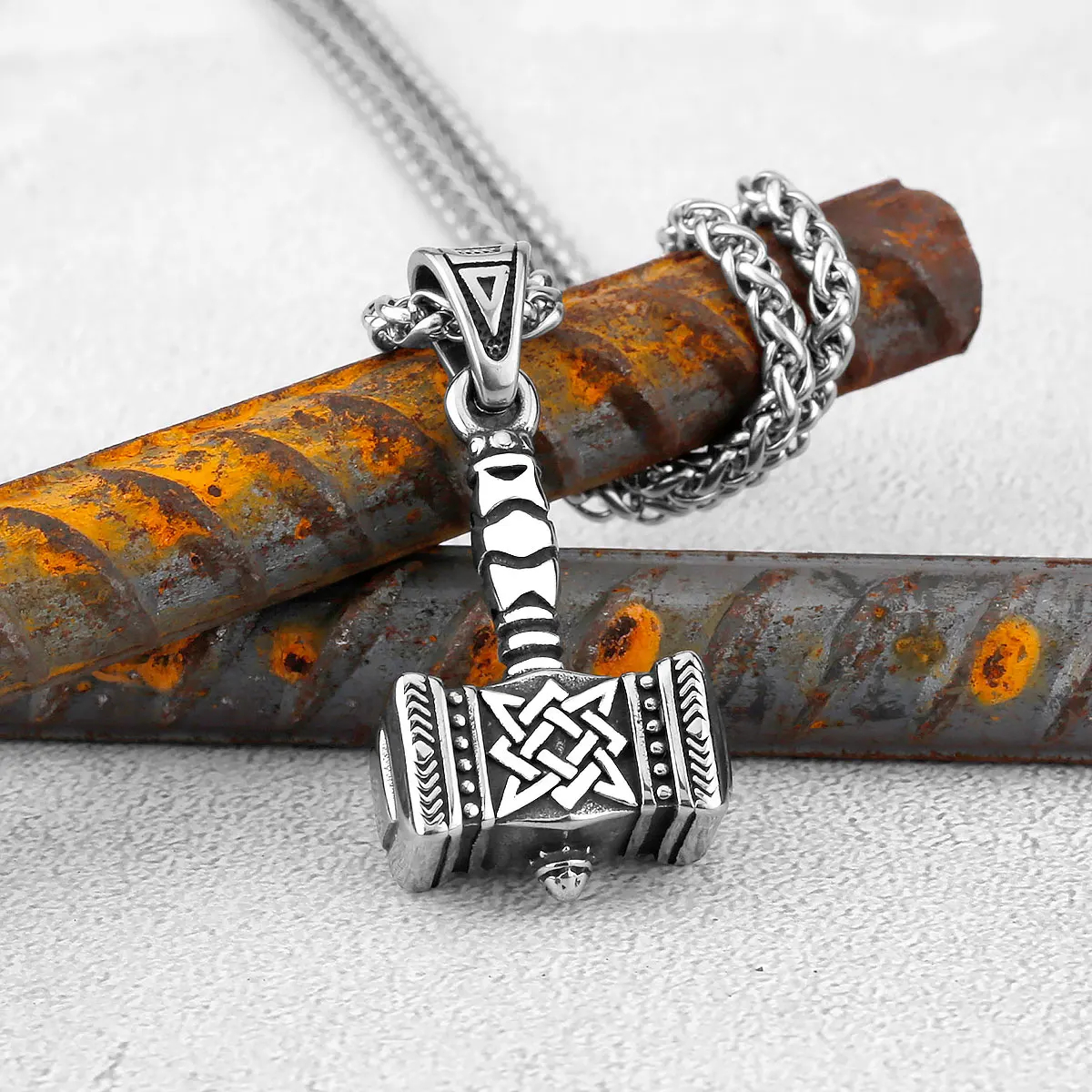 Hammer Pendant Necklace