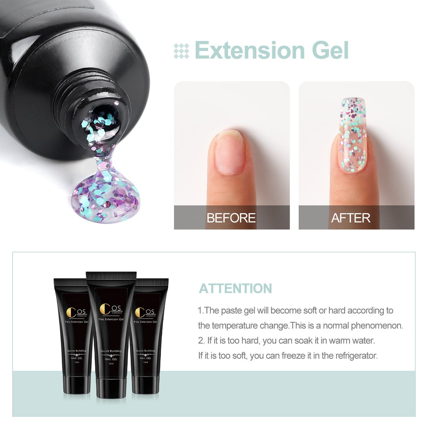 PolyGel Glitter UV LED