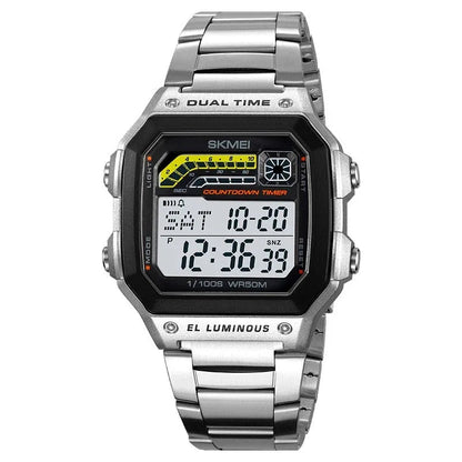 Men's Electronic Luminous Waterproof Multifunctional Digital Watch