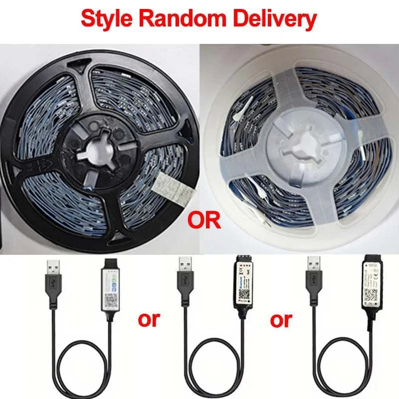 Bluetooth LED-remsa Smart SMD 5050 APP Fjärrkontroll Flexibelt band Diodlampa Tejp TV Bakgrundsbelysning Spelrum Heminredning