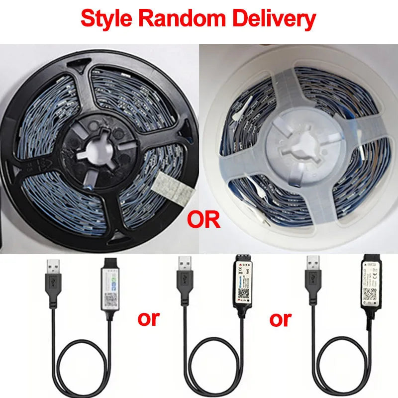 Bluetooth LED-remsa Smart SMD 5050 APP Fjärrkontroll Flexibelt band Diodlampa Tejp TV Bakgrundsbelysning Spelrum Heminredning