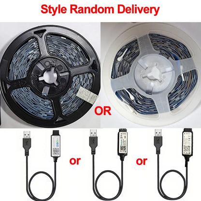 Bluetooth LED-remsa Smart SMD 5050 APP Fjärrkontroll Flexibelt band Diodlampa Tejp TV Bakgrundsbelysning Spelrum Heminredning