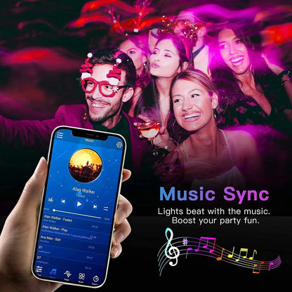 Bluetooth LED-remsa Smart SMD 5050 APP Fjärrkontroll Flexibelt band Diodlampa Tejp TV Bakgrundsbelysning Spelrum Heminredning