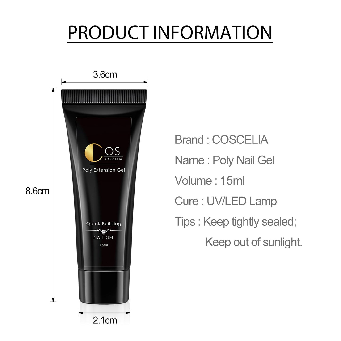 PolyGel Glitter UV LED