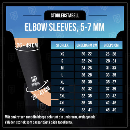 Elbow Sleeves, 5-7 mm (Armbågsskydd)