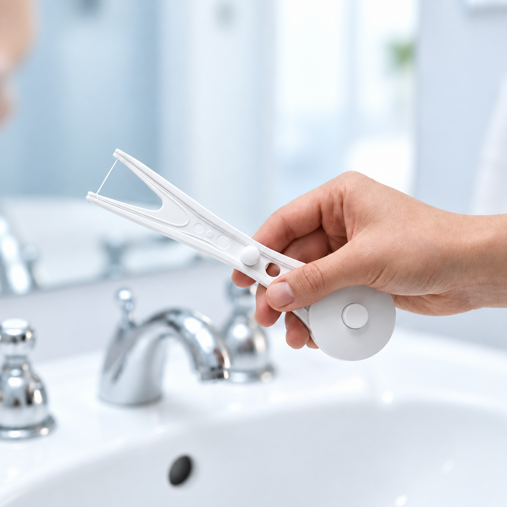 Flossy reusable dental flosser