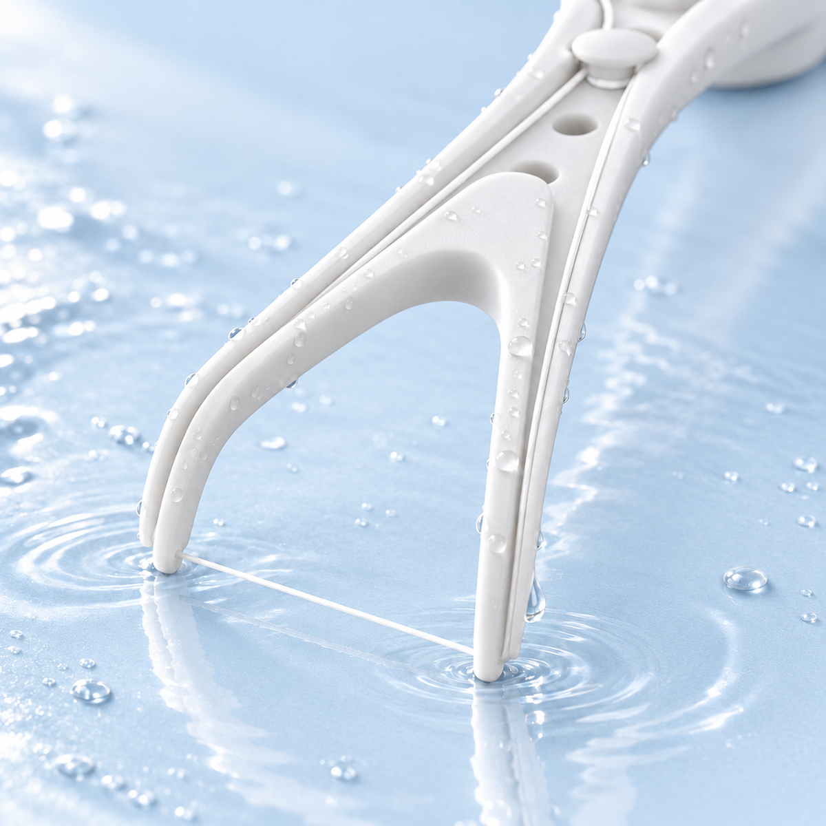 Flossy reusable dental flosser