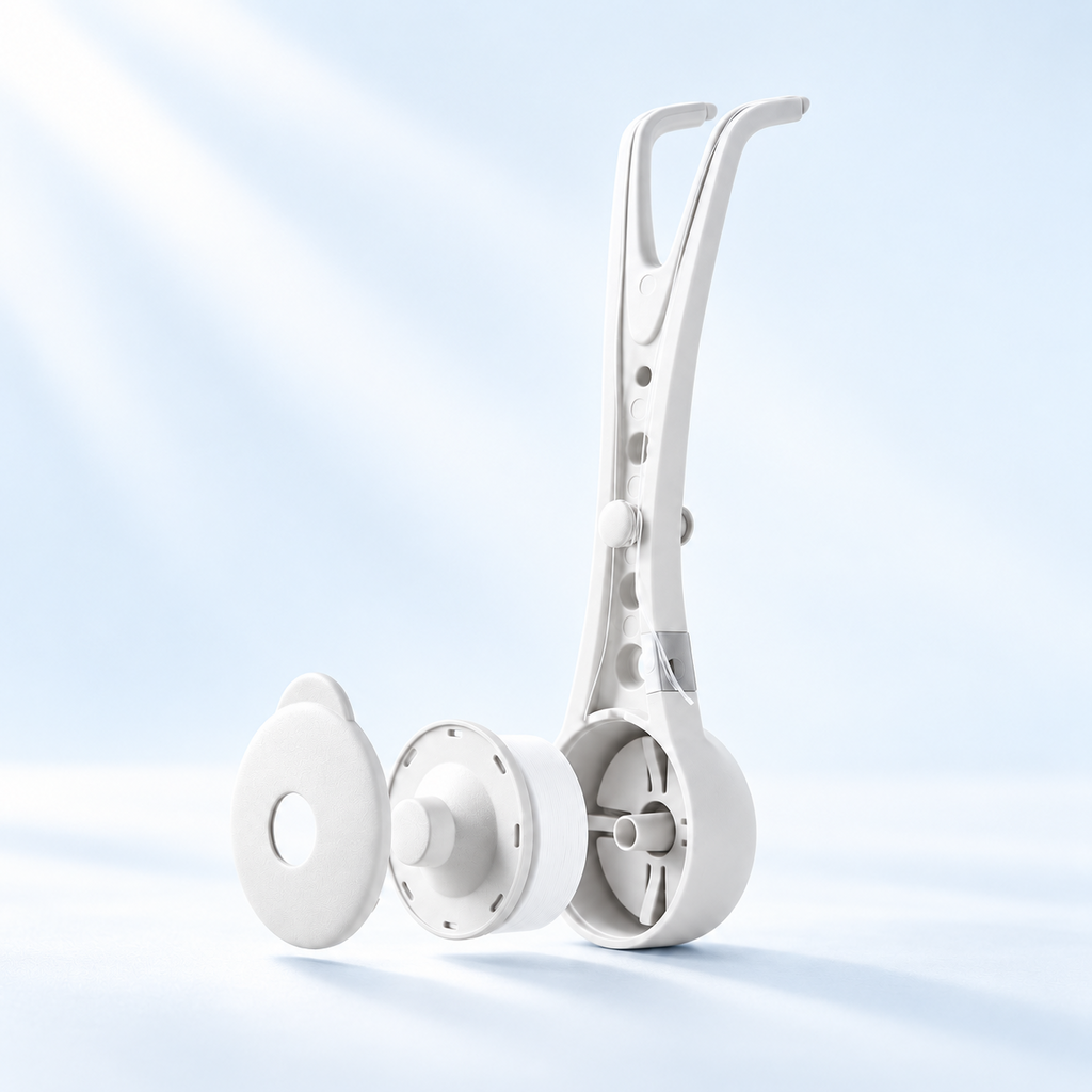 Flossy reusable dental flosser