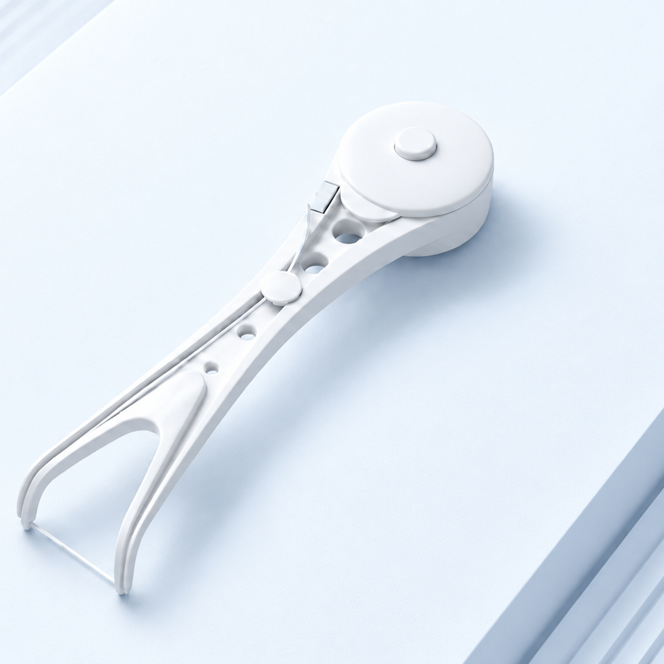 Flossy reusable dental flosser