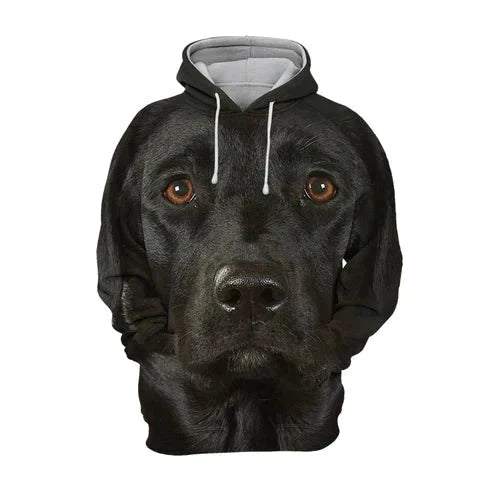 Huvtröja med hundtryck – 3D Hoodie för Hundälskare