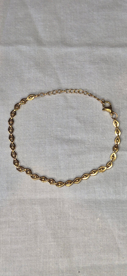 Öga Armband i Guld: Elegant, Justerbart & Vattenresistent