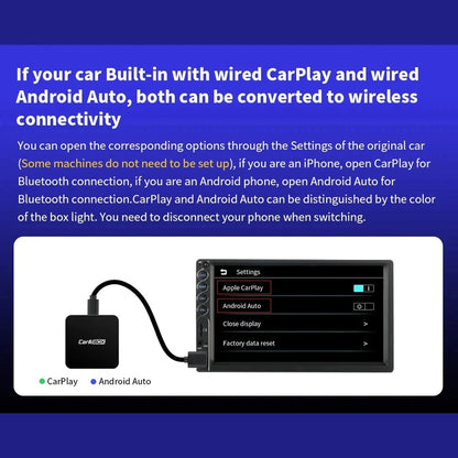 Trådlös Apple CarPlay & Android Auto Adapter
