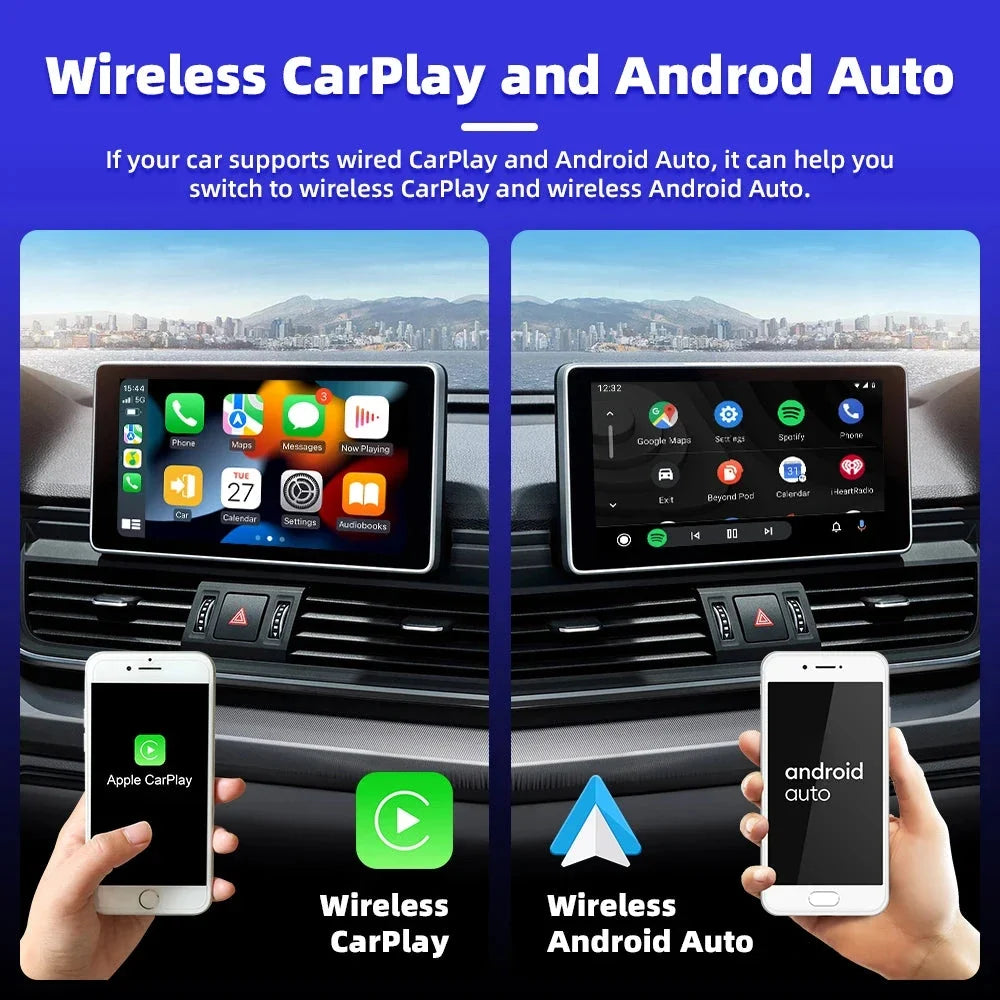 Trådlös Apple CarPlay & Android Auto Adapter