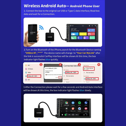 Trådlös Apple CarPlay & Android Auto Adapter