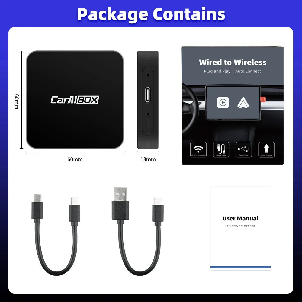 Trådlös Apple CarPlay & Android Auto Adapter